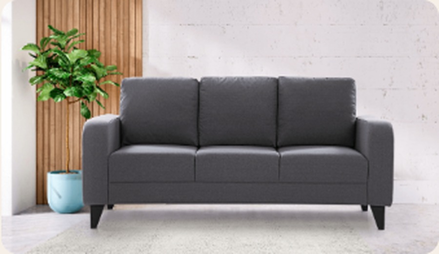 Luxury 3-Seater Fabric Sofa