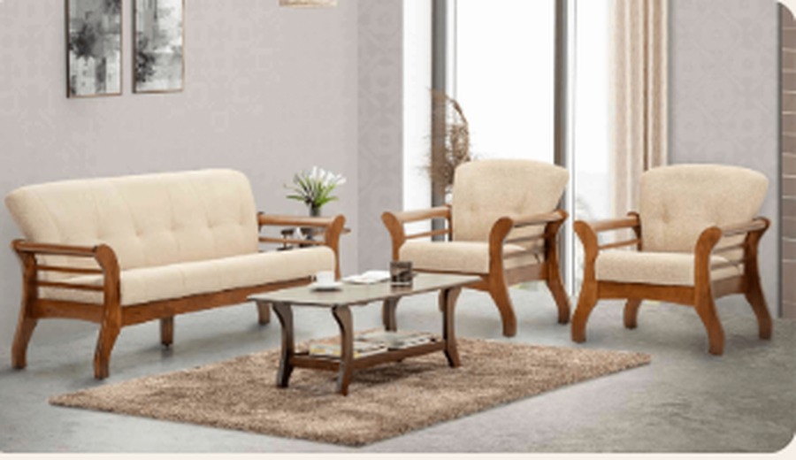 Classic Wooden Frame Sofa